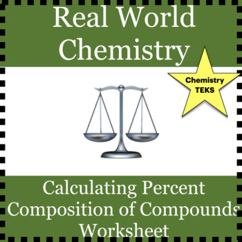 Preview of Calculate Percent Composition of Compounds worksheet