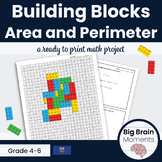 Calculating Area and Perimeter with Building Blocks - Hand