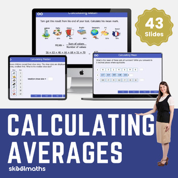 Preview of Calculating Averages | 6th Grade Interactive Lesson