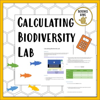 Preview of Calculating Biodiversity Lab - Distance Learning