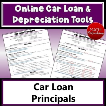 Preview of Calculating Car Loan Principal Amounts