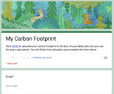 Calculating Carbon Footprint Reflection Form