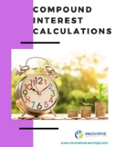 Compound Interest Calculations (worksheet and answer key)