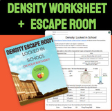 Calculating Density Escape Room Worksheet