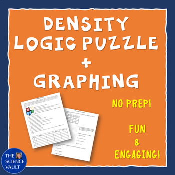 Preview of Calculating Density Logic Puzzle + Graphing Mass v Volume