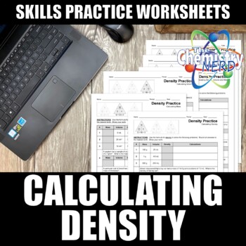 Preview of Density, Mass, and Volume Printable and Digital Worksheets