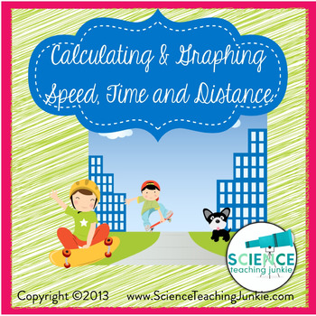 Preview of Calculating & Graphing Speed, Distance and Time (Google Classroom compatible)