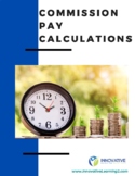 Commission Pay Calculations (Worksheet and Answer Key)
