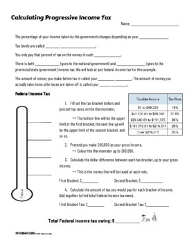 Preview of Calculating Income Tax