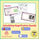 Calculating Microscope Magnification Practice BUNDLE (Perf
