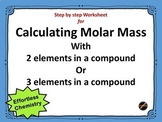 Calculating Molar Mass Step by Step Templates