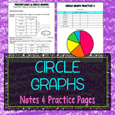 Circle Graph Notes and Practice