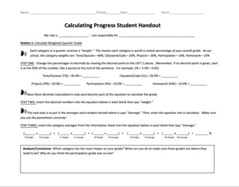 Preview of Calculating Progress: Student Grade Calculation Station Activity