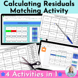Calculating Residual in Algebra 1 Self-Checking Activity (Printable and Digital)