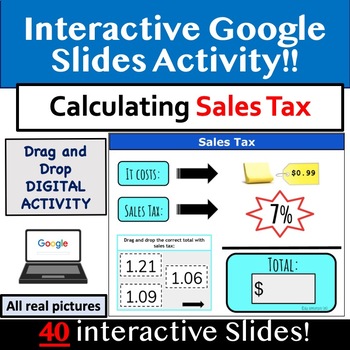 Preview of Calculating Sales Tax for Google Slides Money Digital Learning