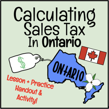 Preview of Calculating Sales Tax in ONTARIO, CANADA - Real World Math! | Financial Literacy