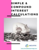 Simple & Compounded Interest Lesson (18 pages, PDF format)