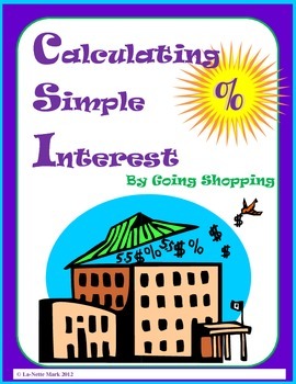Preview of Calculating Simple Interest by Going Shopping