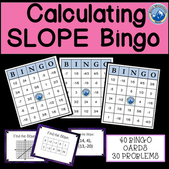 Preview of Calculating Slope Bingo