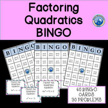 Preview of Factoring Quadratics Bingo