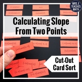 Slope from Two Points Cut-Out Activity
