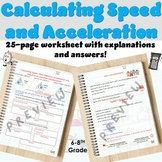 Calculating Speed, Distance, Time, and Acceleration ALL IN
