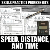 Speed, Distance, Time Worksheets | Calculating Speed | Pri