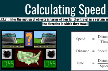 Preview of Calculating Speed Slides / Notes