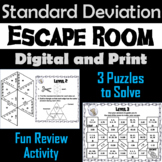 Standard Deviation Activity: Escape Room Algebra Breakout 