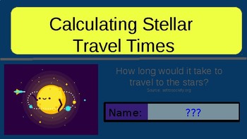 Preview of Calculating Stellar Travel Times