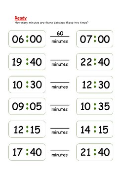 by alliance Men Calculating Time Intervals in Minutes (Differentiated) by Mess and memories