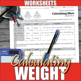Calculating Weight, Mass, and Gravity Worksheets | Printab