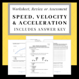 Calculating and Graphing Speed, Velocity, and Acceleration