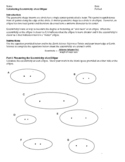 Calculating the Eccentricity of an Ellipse -- Worksheet