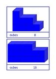 Calculating the volume with the help of cubes, English