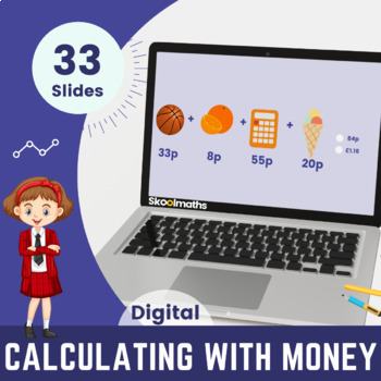 Preview of Calculating with Money - 2nd Grade