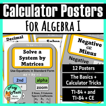 Preview of Calculator Posters for TI-84+ and TI-84+CE