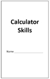 Calculator Skills 8 page Mini (Magic) Book