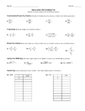 Calculator Skills Baseline Quiz