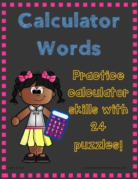 Preview of Calculator Words