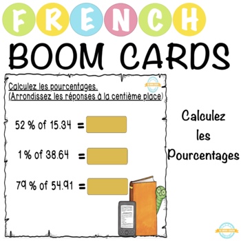 Preview of Calculez les pourcentages - Boom Cartes ™