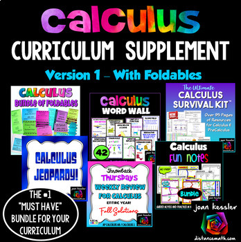 Preview of Calculus Curriculum Supplement Bundle 1