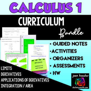 Preview of Calculus 1 Curriculum Bundle