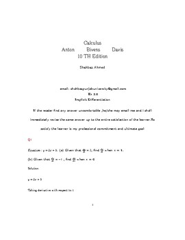 Preview of Calculus 10TH Edition Ex 2.8 Completely solved