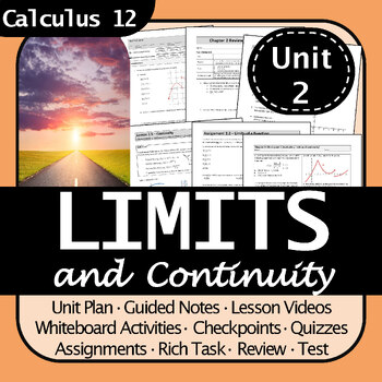 Preview of Calculus 12 Limits and Continuity Unit Bundle | No Prep! Detailed Answer Keys!