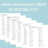 Calculus 2 - 120 Series Convergence Test Questions for Inf