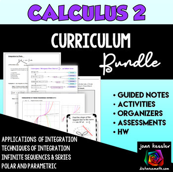 Preview of Calculus 2 Curriculum Bundle