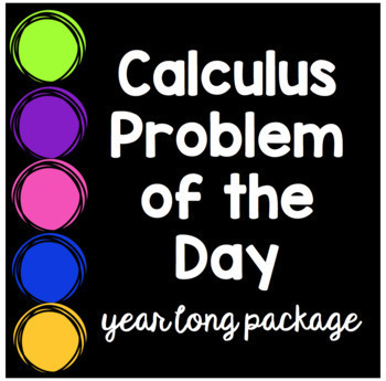 Preview of Calculus AB AP Problem of the Day Warm Ups Year Long Bundle
