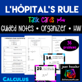 L'Hospital's Rule Indeterminate Forms Task Cards Notes QR 
