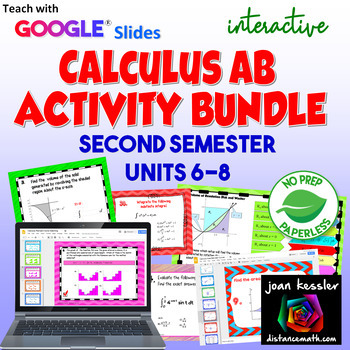 Preview of Calculus AB Digital Activity Bundle 2nd semester